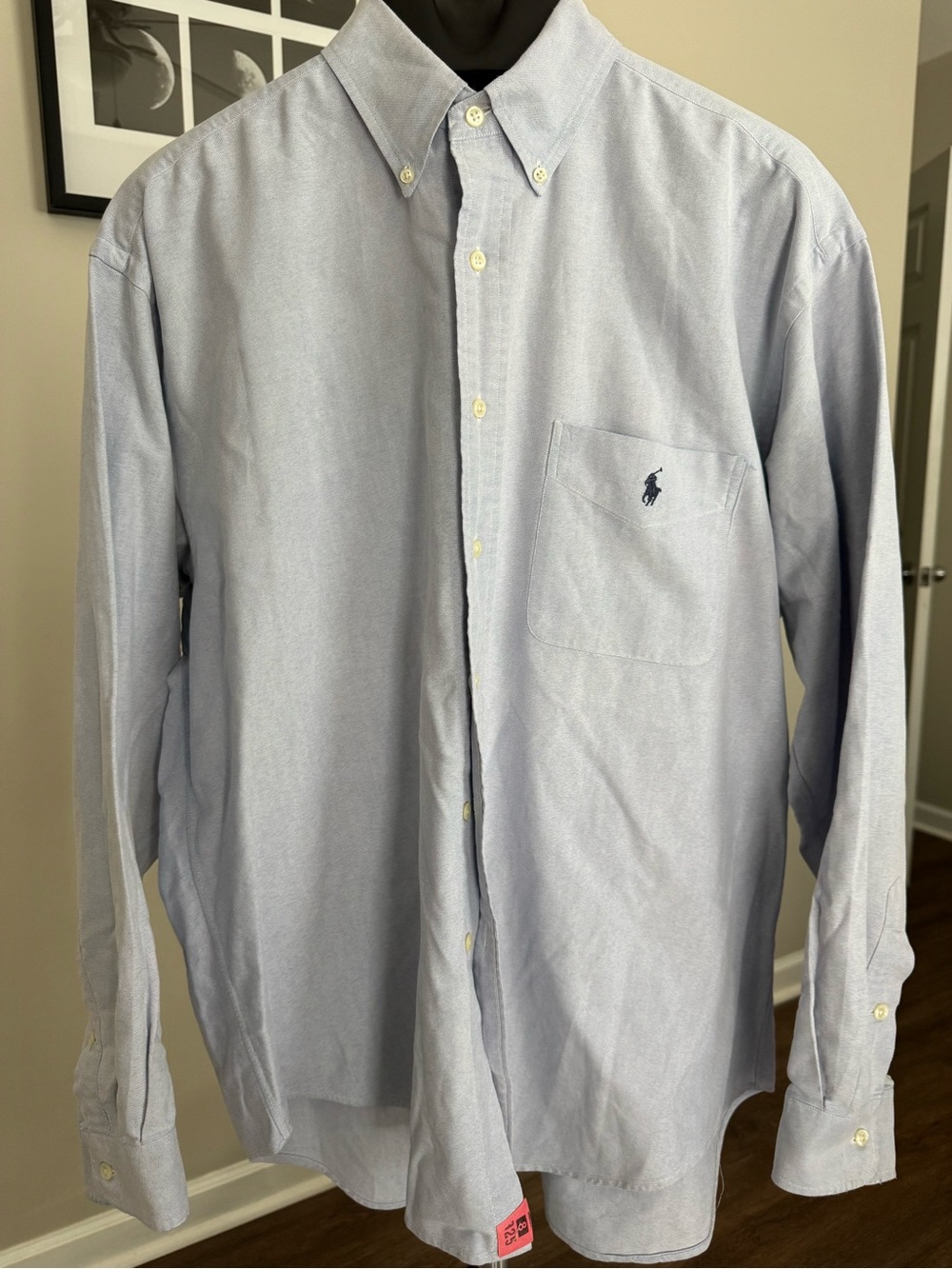 Polo by Ralph Lauren Light Blue Button-Down Oxford Shirt big L